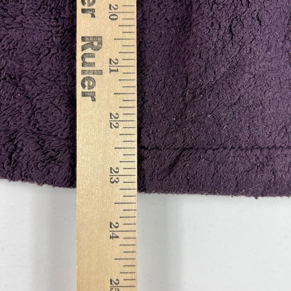The North Face Fuzzy Fleece Osito Full Zip Jacket Womens Small Purple Mock Neck - Picture 14 of 16